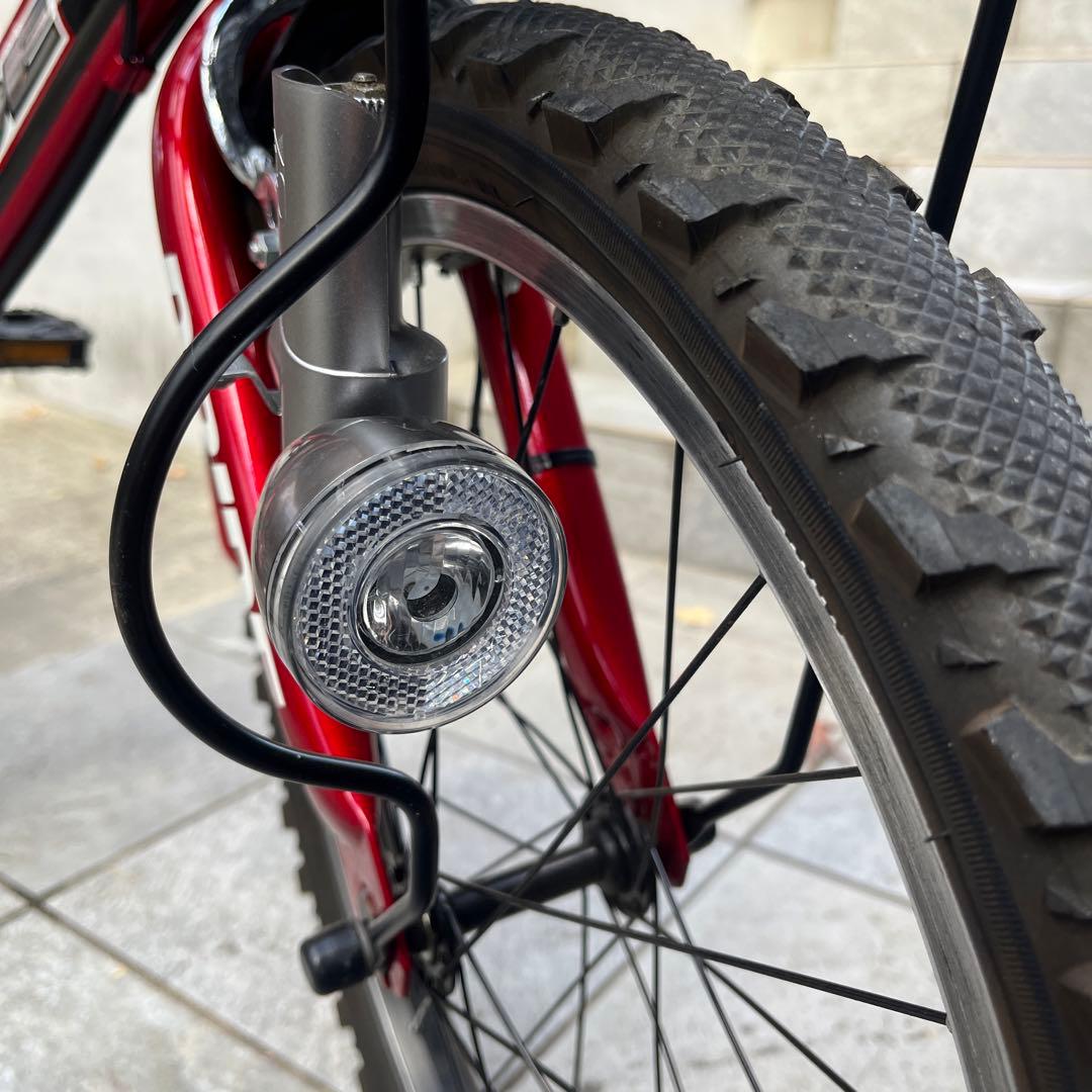 子供用自転車 キッズバイク 6速切替 20インチ MTB クロスバイク 赤