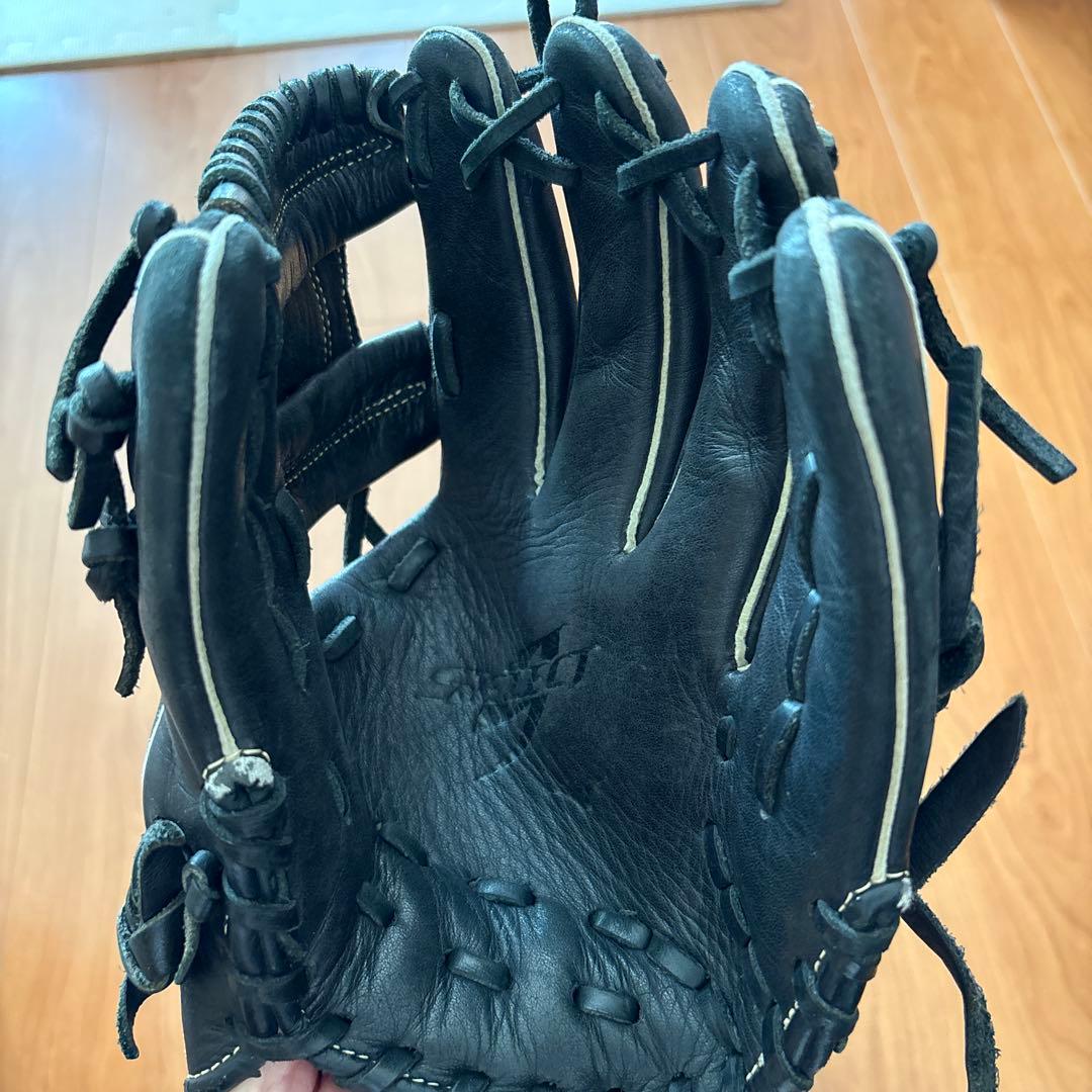少年野球軟式グローブ 3点セット 黒 茶色