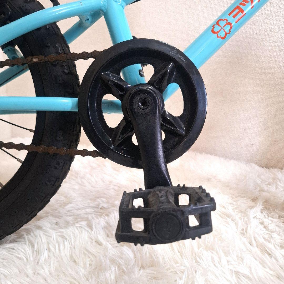 【美品】ヨツバサイクル 16サイズ キッズバイク 補助輪付き