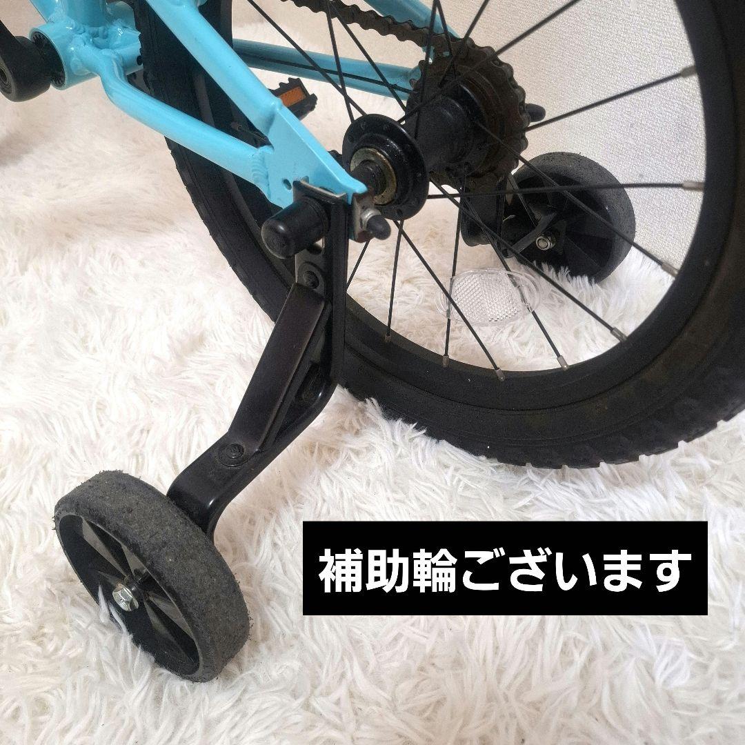 【美品】ヨツバサイクル 16サイズ キッズバイク 補助輪付き