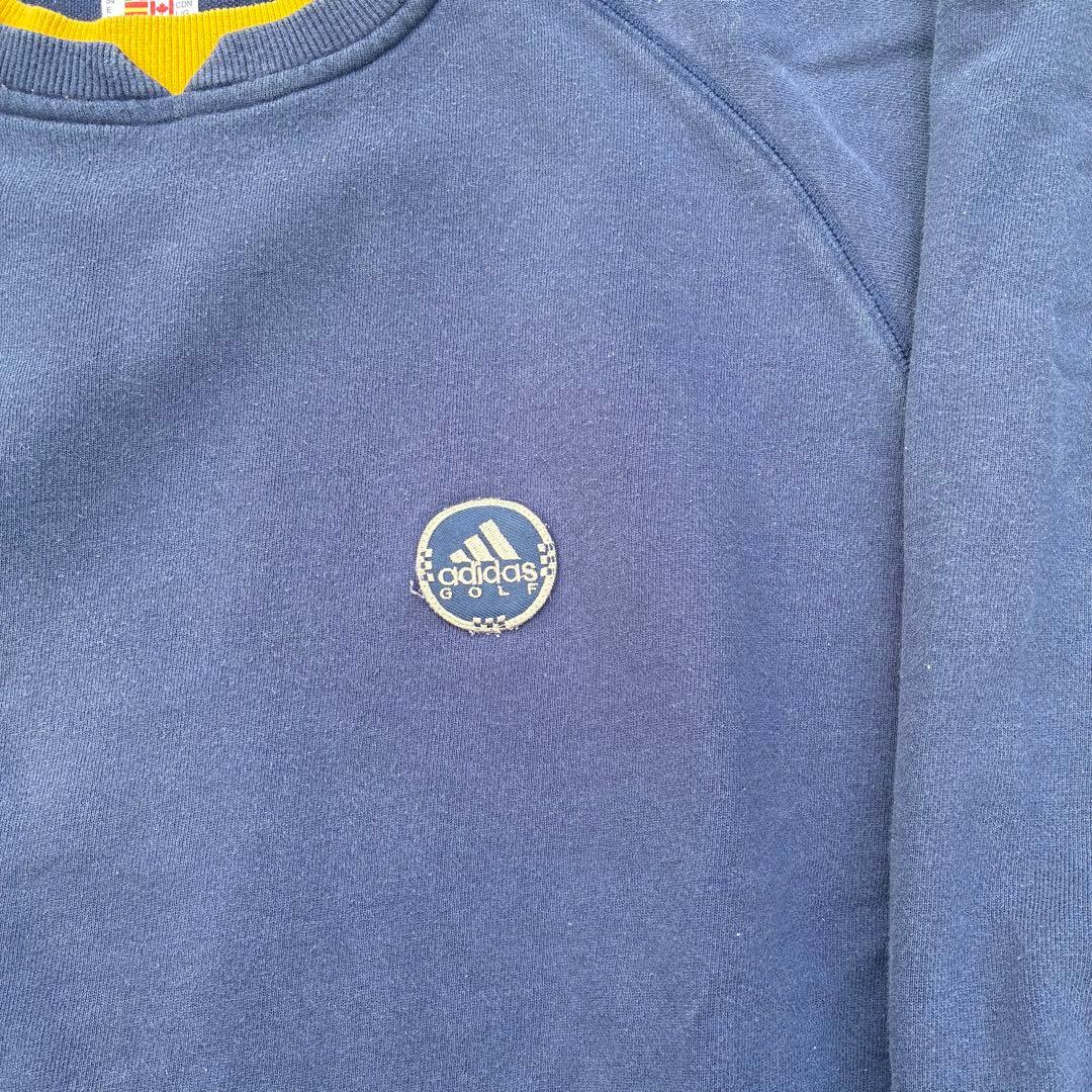 90s adidas golf vintage スウェット　ネイビー　L