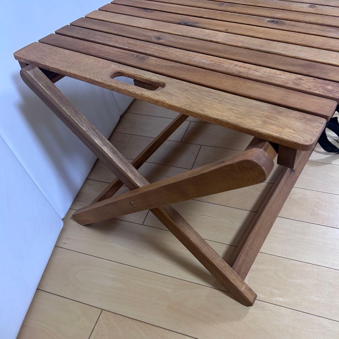 NITORI ニトリ ローテーブル 天然木 アカシア 折りたたみ アウトドア