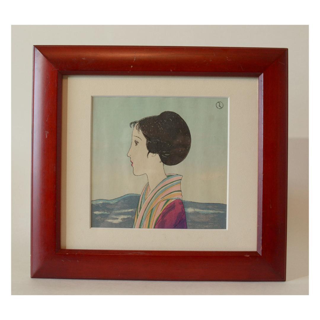 竹久夢二 / 木版画作品「山・山・山」