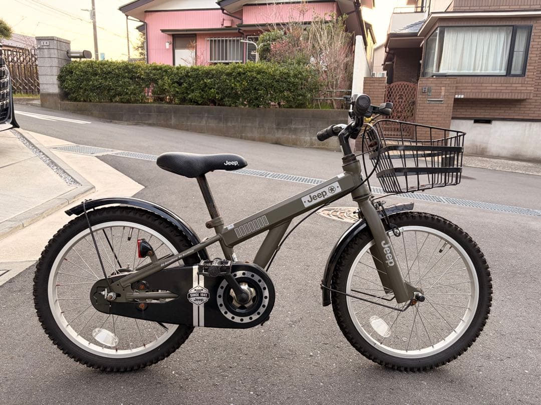 Jeep 子供用自転車 オリーブグリーン 18インチ