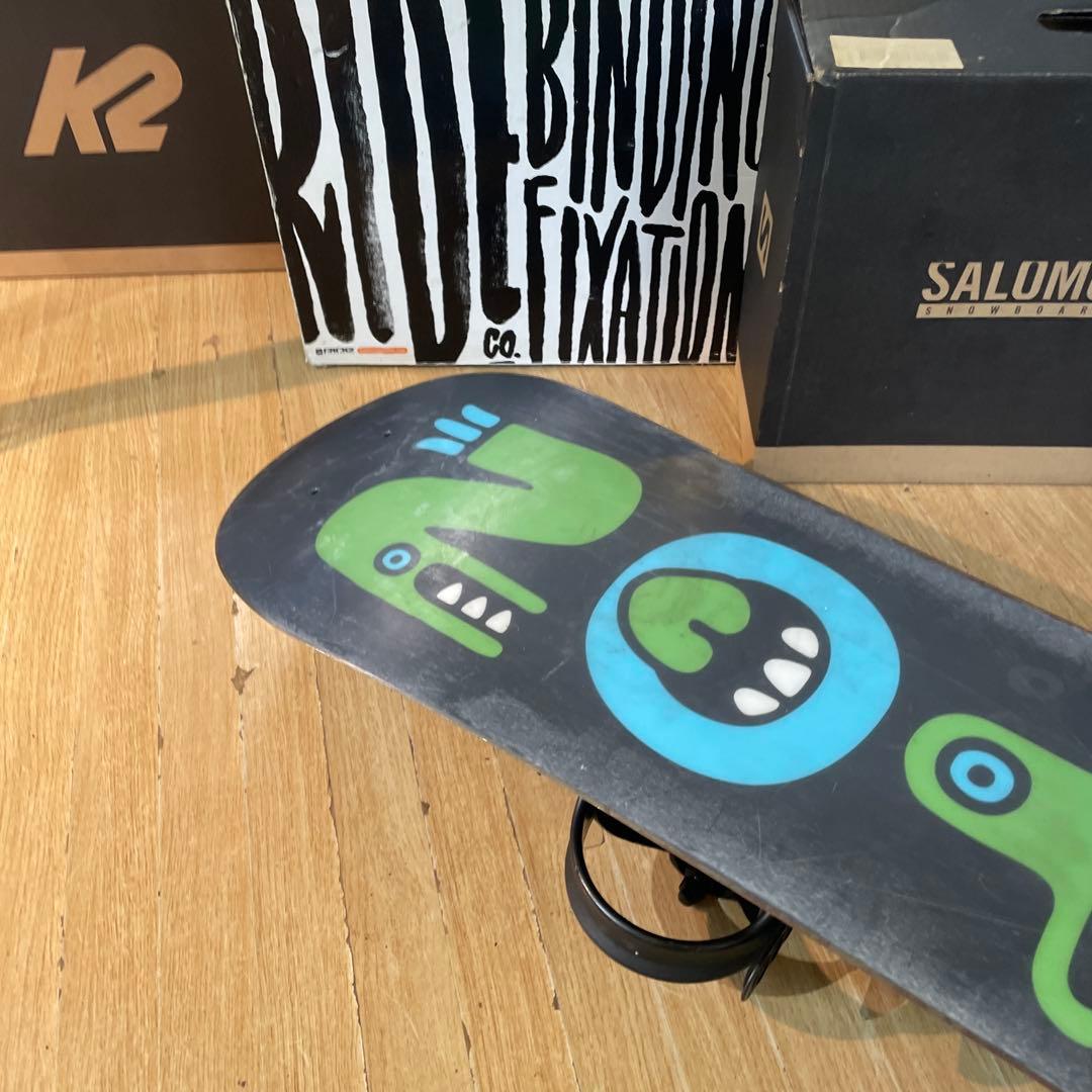 BURTON　キッズスノーボードセット　120cm　バートン　バイン付3点セット