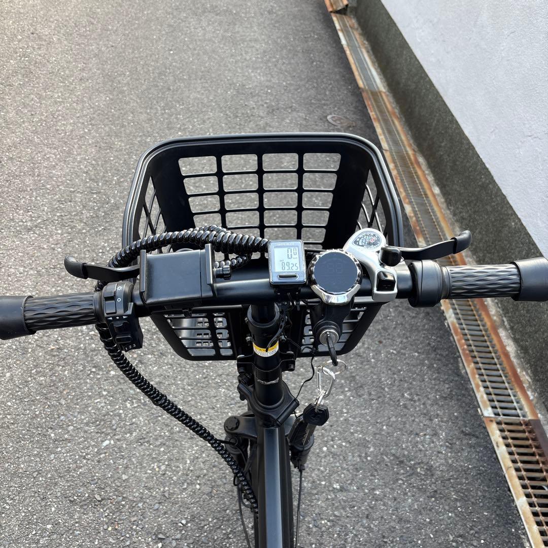 美品 超大容量バッテリー 電動アシスト自転車 カスタム ブラック 20インチ