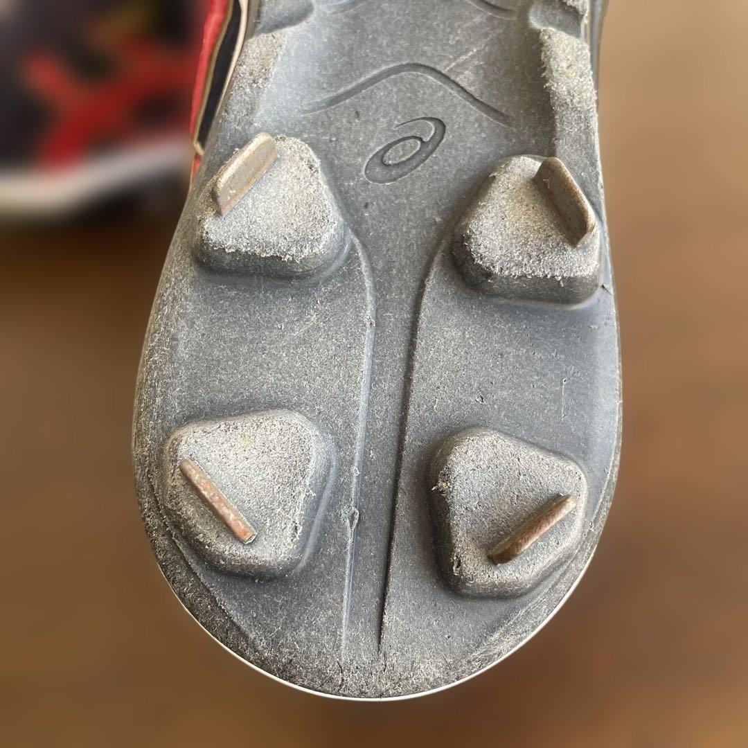 小*僧様 asics GOLDSTAGE 野球シューズ ネイビー/レッド
