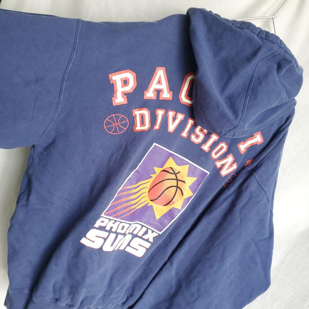 90s NBA フェニックスサンズ スウェットパーカー デカロゴ バスケ 昔