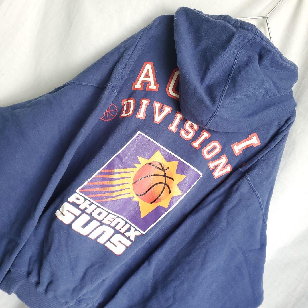 90s NBA フェニックスサンズ スウェットパーカー デカロゴ バスケ 昔