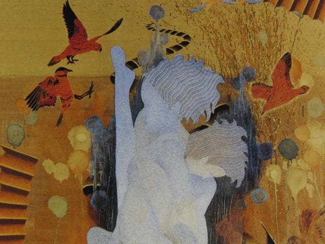伊庭新太郎、【エチュード】、希少な大判額装用画集より、美品、日本人画家