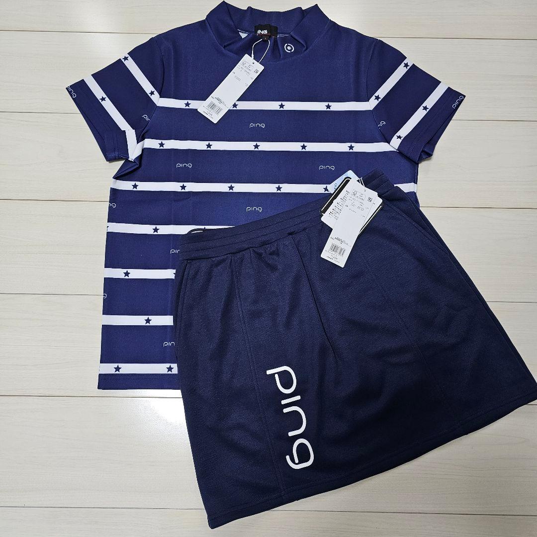 新品タグ付❤PING ゴルフウェア レディス【L】セットアップ 上下セット 人気