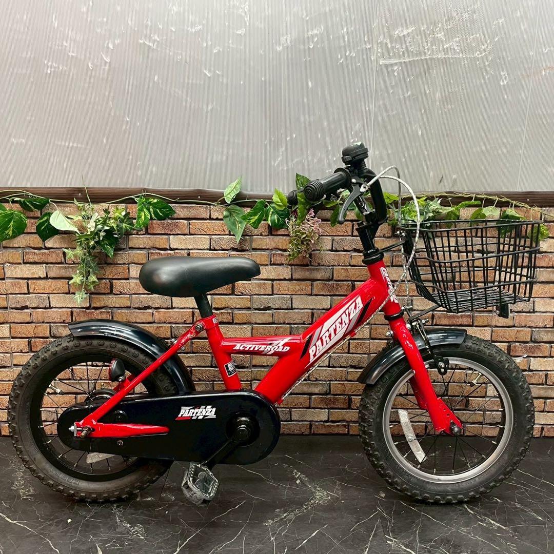 【120】子供用自転車 子供車 PARTENZA レッド 14インチ シングル