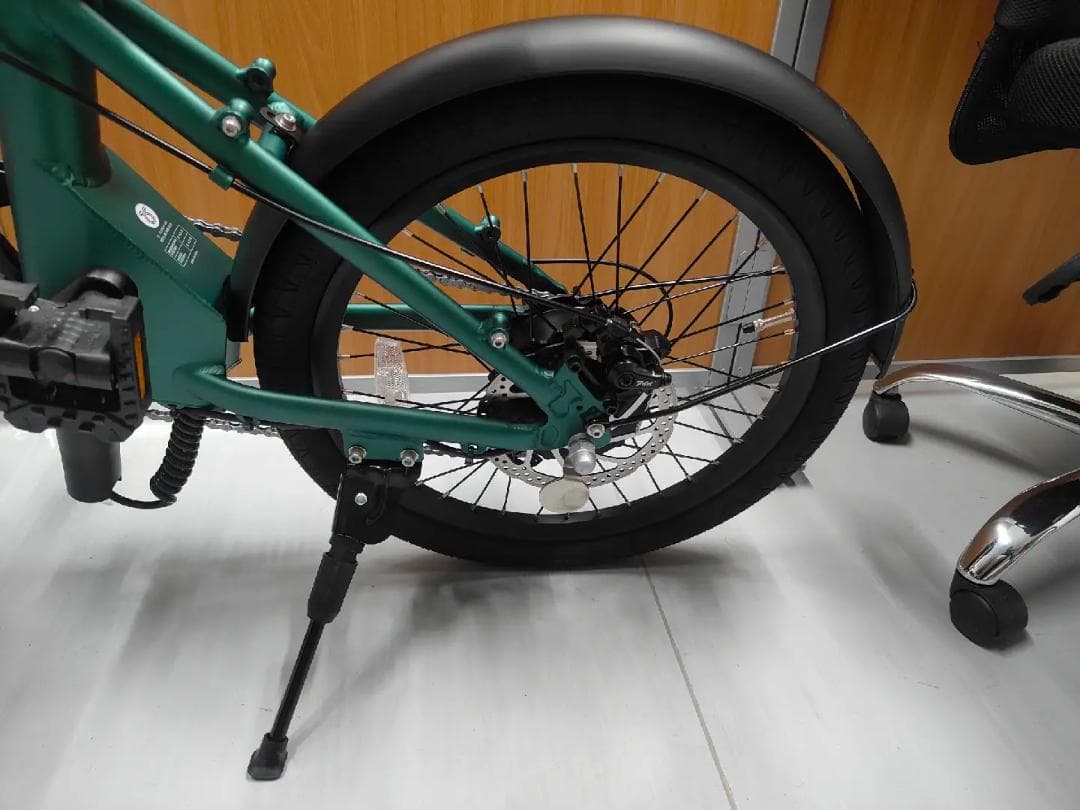 【新生活応援セール開催中！】折り畳み電動アシスト自転車ERWAY A01グリーン