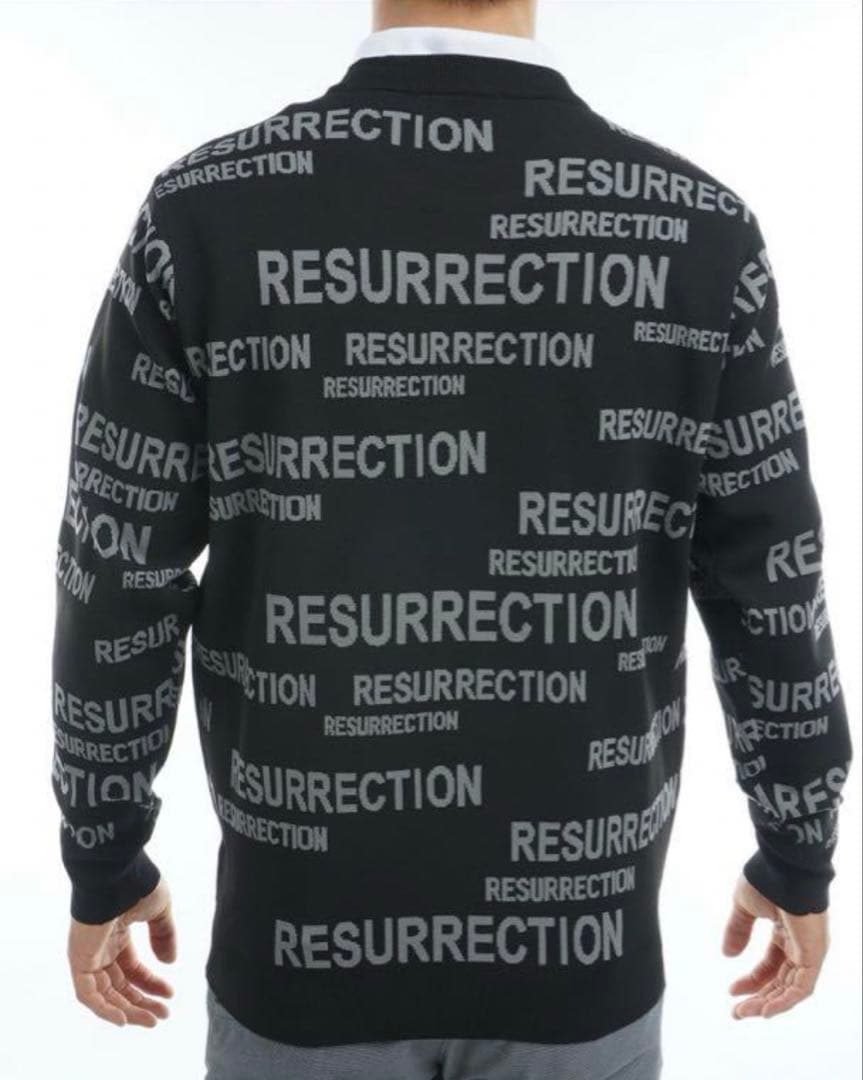 RESURRECTION GOLFメンズロゴセーター