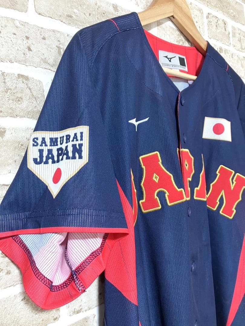 【24時間以内/早い者勝ち】侍ジャパン ミズノ ビジター ユニフォーム 刺繍 L