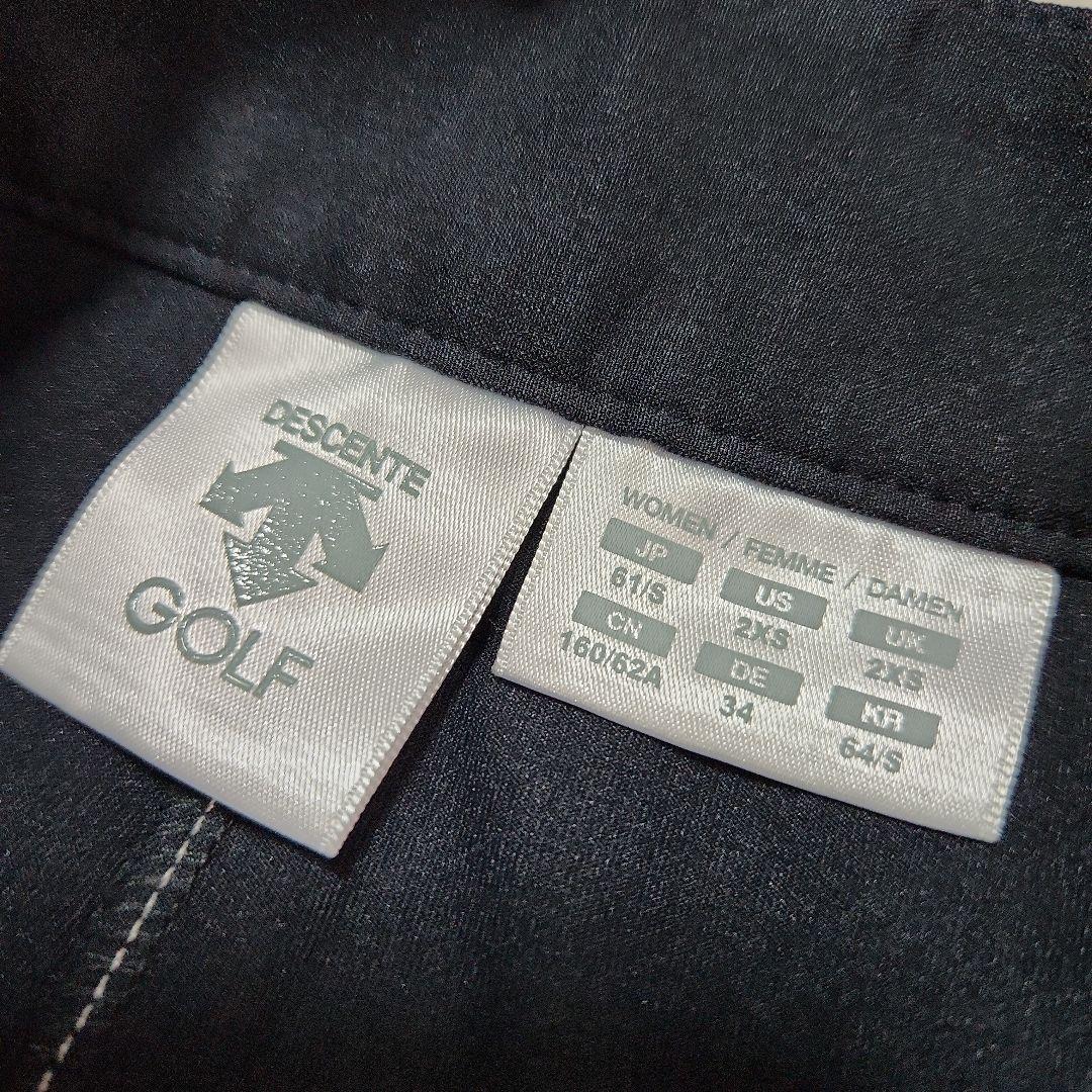 DESCENTE GOLF☆ストレッチボックスプリーツスカートパンツ一体型S 黒