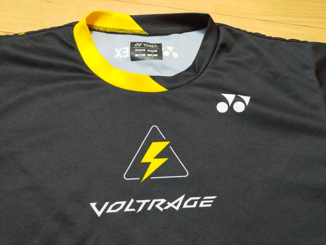 YONEX VOLTRAGE 限定Tシャツ M ブラック/イエロー