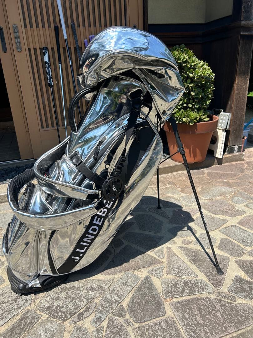 J.LINDEBERG シルバー キャディバッグ