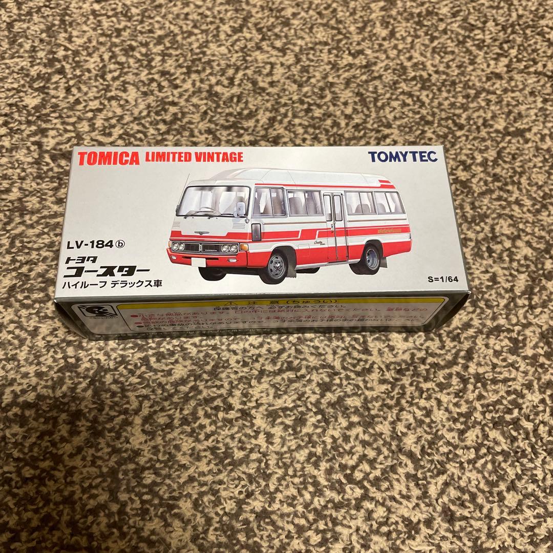 TOMICA LV-184 トヨタ　コースター　ハイルーフデラックス車