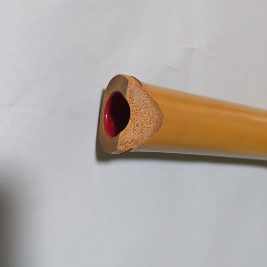 尺八 7孔 約43cm 1尺4寸相当 筒音 F（ツ） 1本物 希少 値下げ中