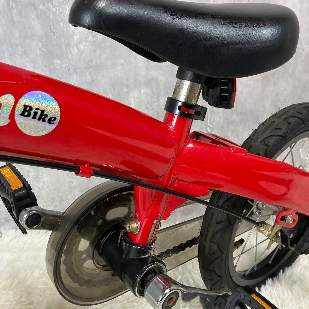【極美品】へんしんバイク　14インチ X14 赤 スタンド付き