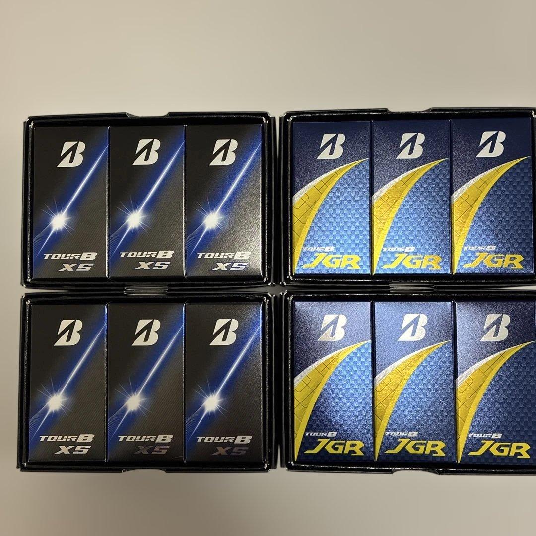 最新版 ブリヂストンTOUR B XS & JGR セット ホワイト 2ダース分