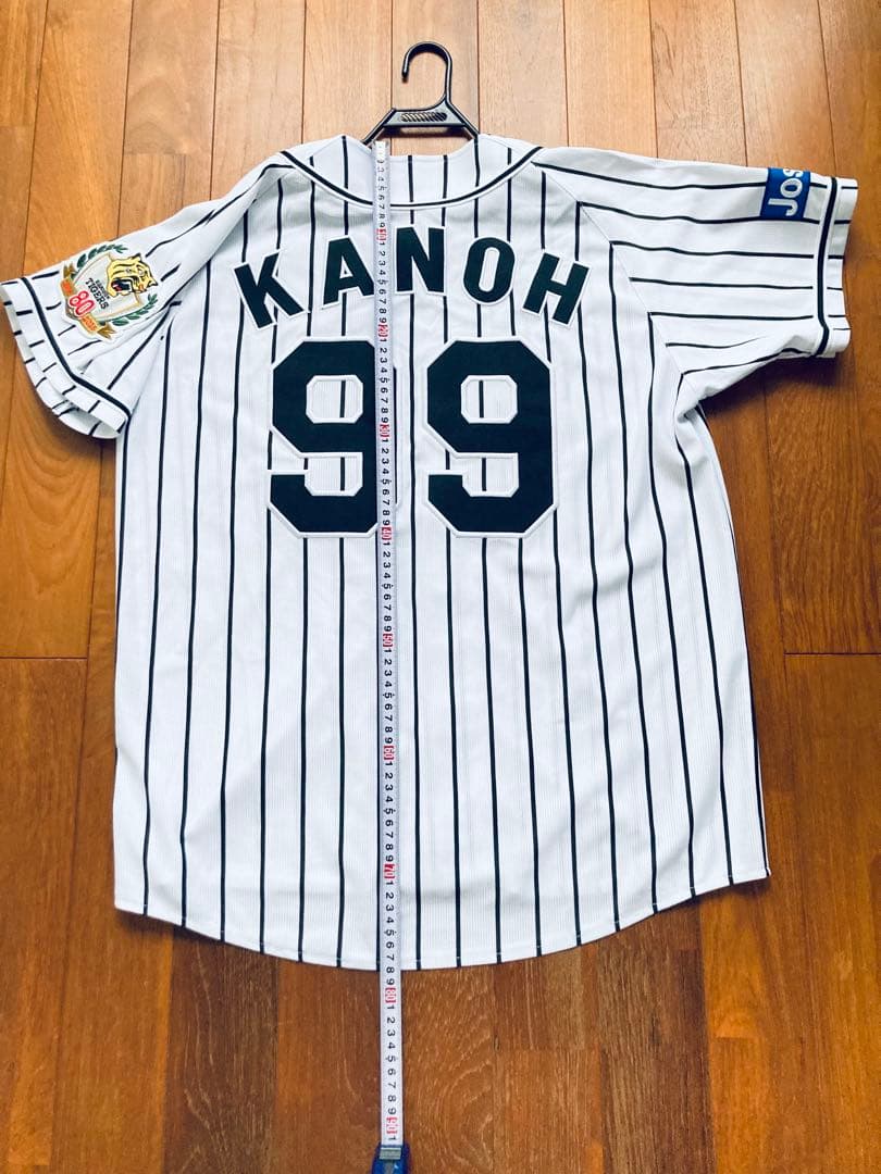 阪神タイガース 狩野　80周年ワッペン付き　ユニフォームL 刺繍　狩野恵輔ミズノ