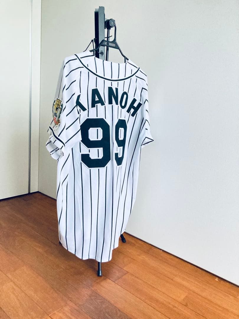 阪神タイガース 狩野　80周年ワッペン付き　ユニフォームL 刺繍　狩野恵輔ミズノ