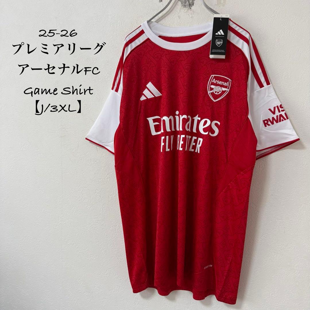 新品タグ付★アディダス★アーセナルFC★ユニフォーム★ゲームシャツ★赤白★3XL