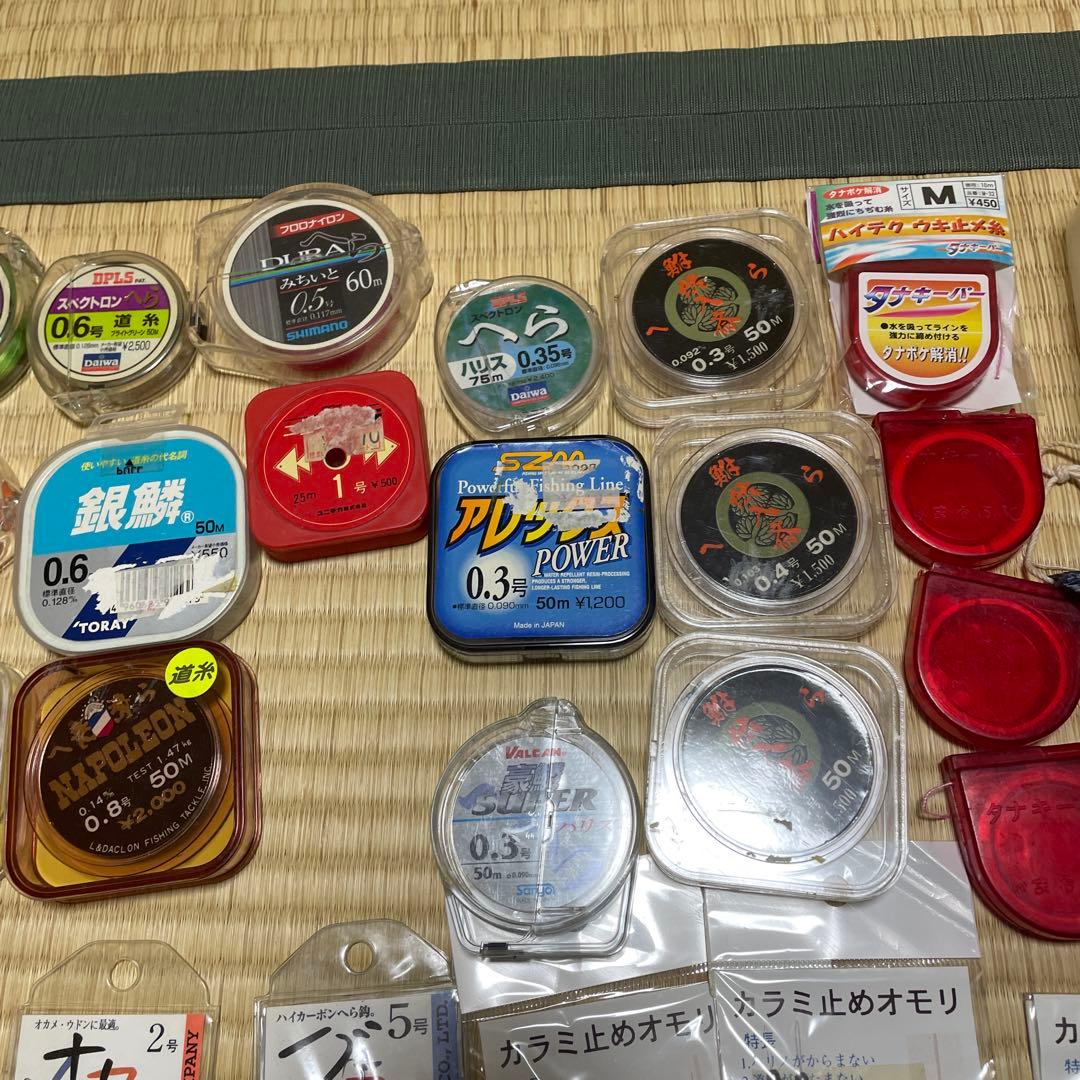 専用。ヘラブナ釣り用道糸、ハリス、ハリ、おもり他