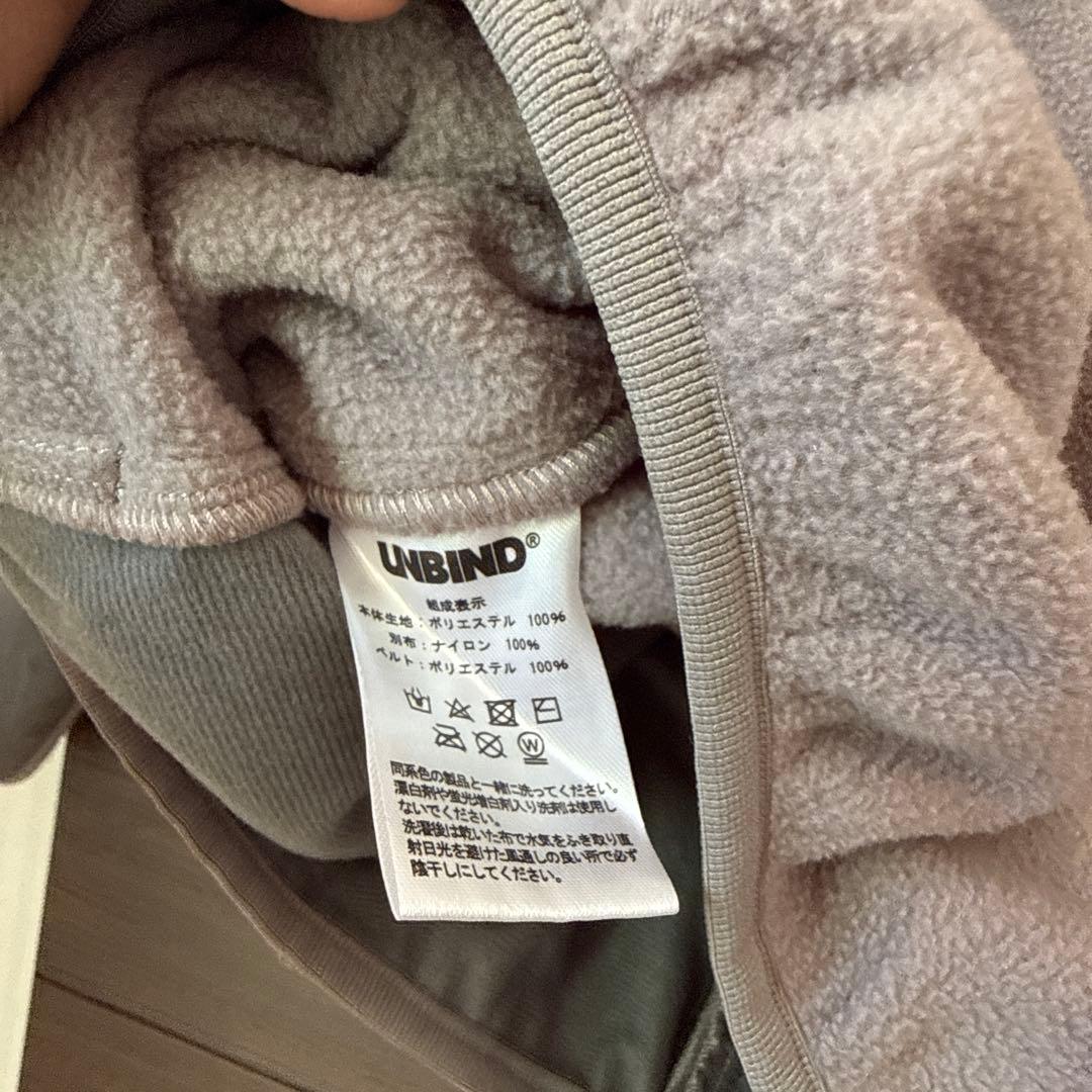 UNBIND GMIL FLEECE JACKET グレー　サイズM
