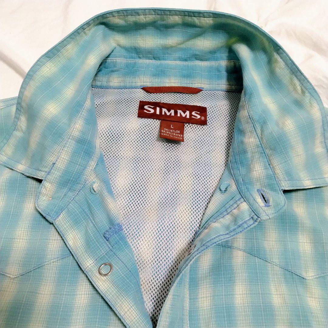 【サイズ2XL・オンブレチェック】シムス フィッシング ウエスタンシャツ 釣り