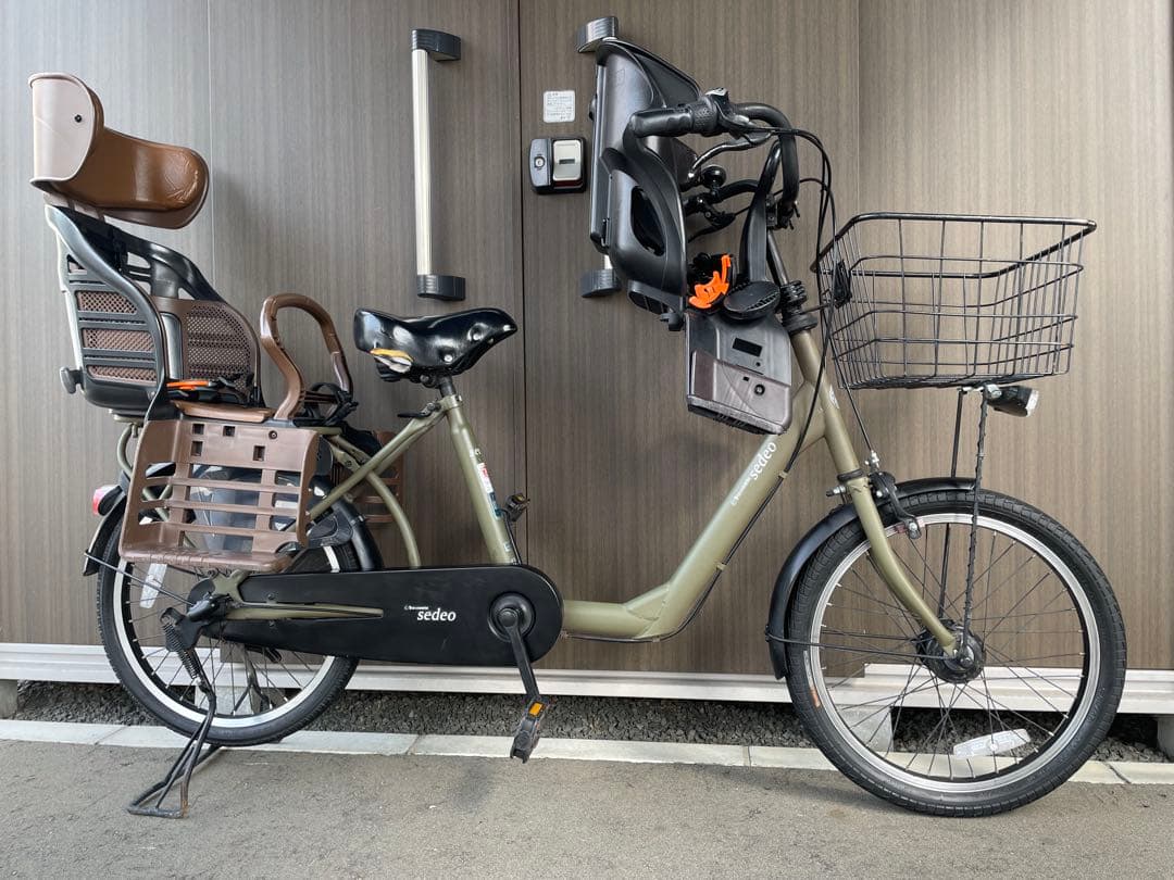【引取限定】 チャイルドシート 3人乗り 非電動 ヱビス自転車（株） セデオ