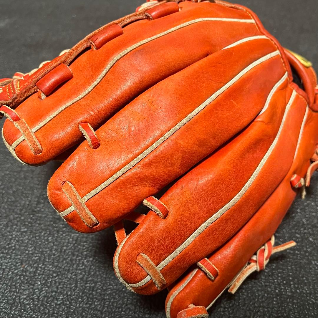 ZETT ゼット 大人用 軟式 野球 グローブ オレンジ 170
