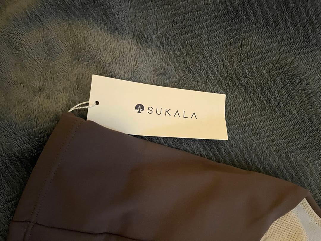 SUKALA Yストラップ　ロゴブラトップ ブラウン　Sサイズ