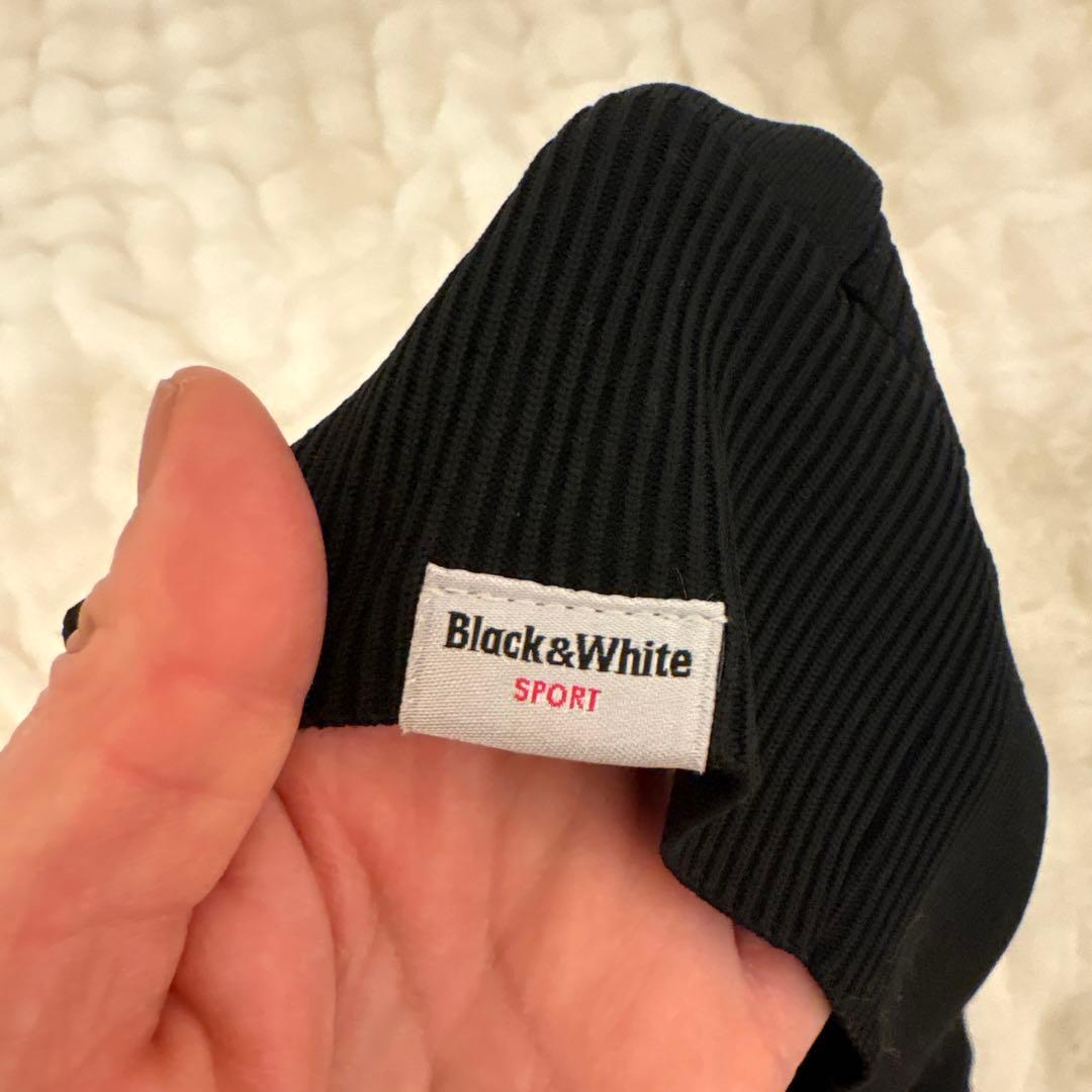 Black&White ゴルフ ニット セーター L レディース長袖 ロゴ