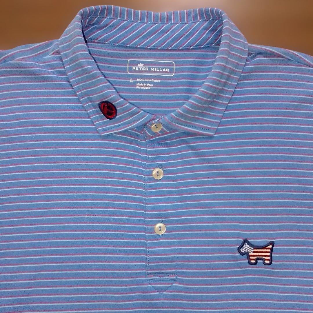 Scotty Cameron ゴルフポロシャツ L 青 PETER MILLAR