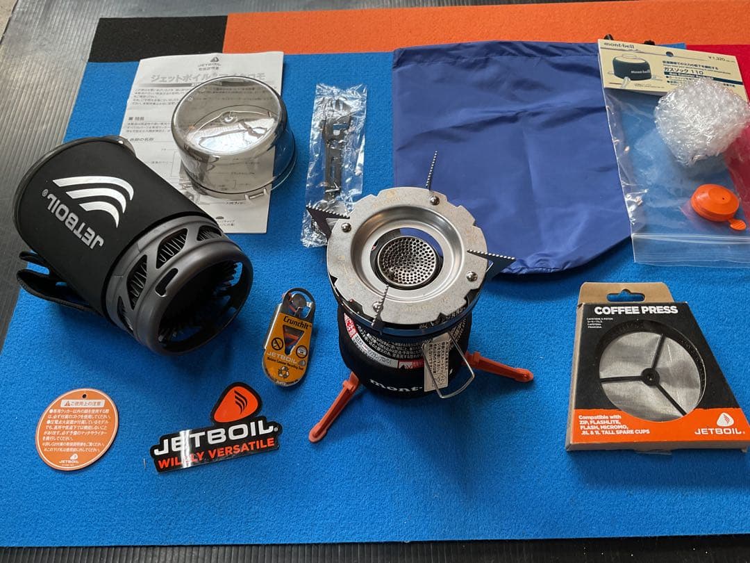 JETBOILマイクロモBKカラー動作良好美品・新品追加豪華付属品多数付き