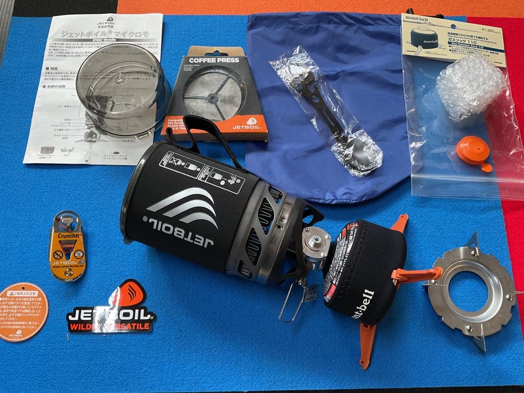JETBOILマイクロモBKカラー動作良好美品・新品追加豪華付属品多数付き