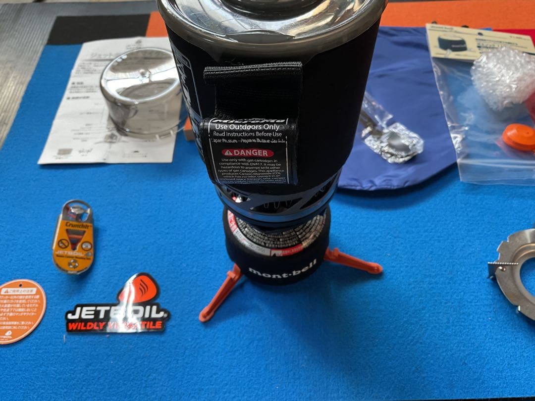 JETBOILマイクロモBKカラー動作良好美品・新品追加豪華付属品多数付き
