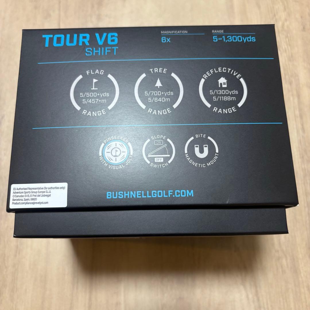 【新品】Bushnell Tour V6 Shift ゴルフ用距離計 ブラック