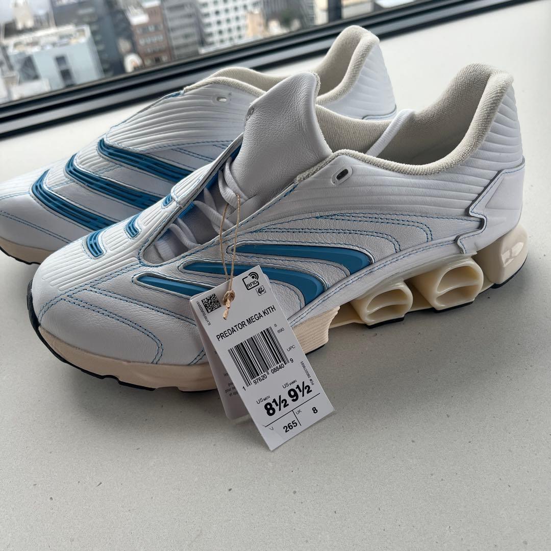 【新品タグ付】adidas✖︎KITH /白・ブルー/スポーツシューズ/コラボ