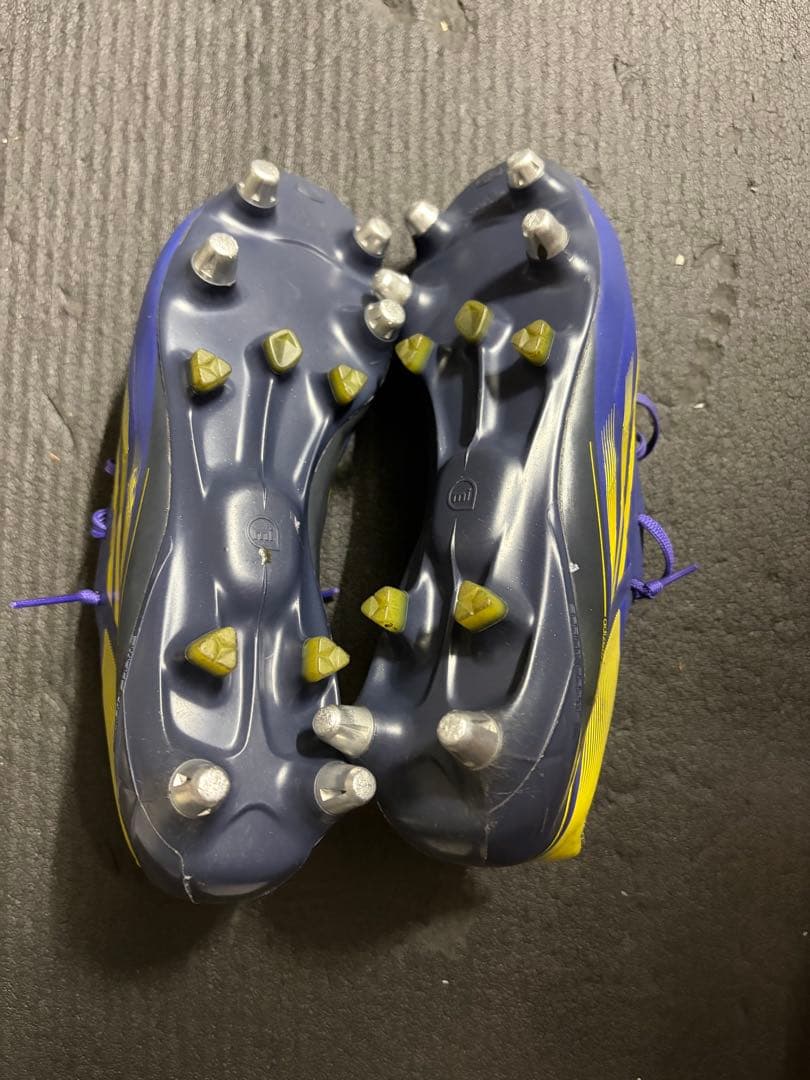 超レア　adidas RS7 スパイクシューズ 紫/黄 24.5cm