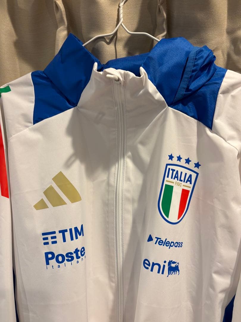 adidas イタリア代表　支給品　フルジップレインジャケット 新品タグ付　XL