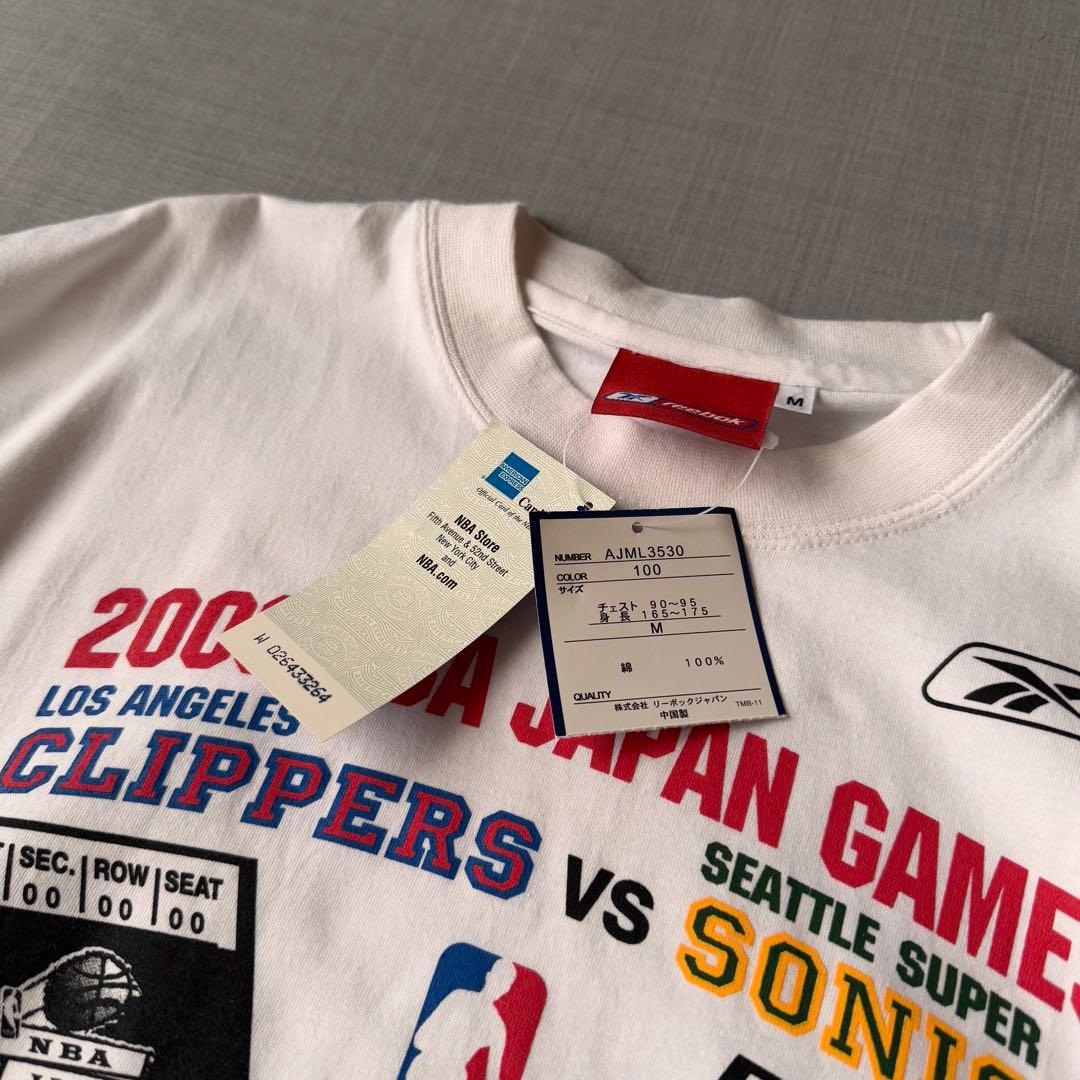 未使用 タグ付き Reebok 03s NBA ジャパンゲームズ Tシャツ M