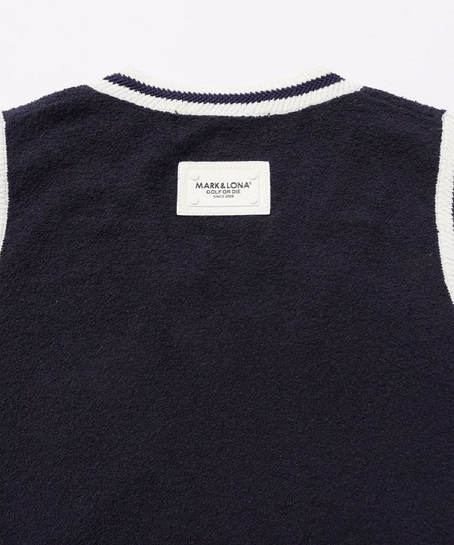 SALE！MARK & LONA ネイビー Vネックベスト 36