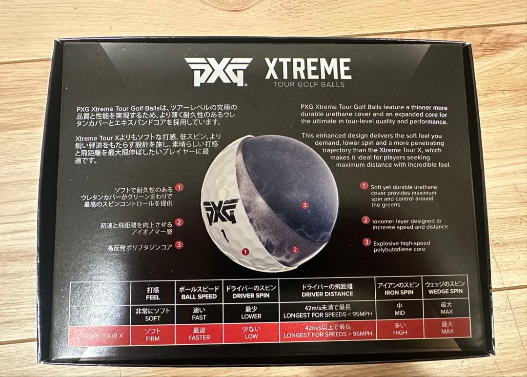 PXG XTREME ツアーゴルフボール 12個入り×2箱