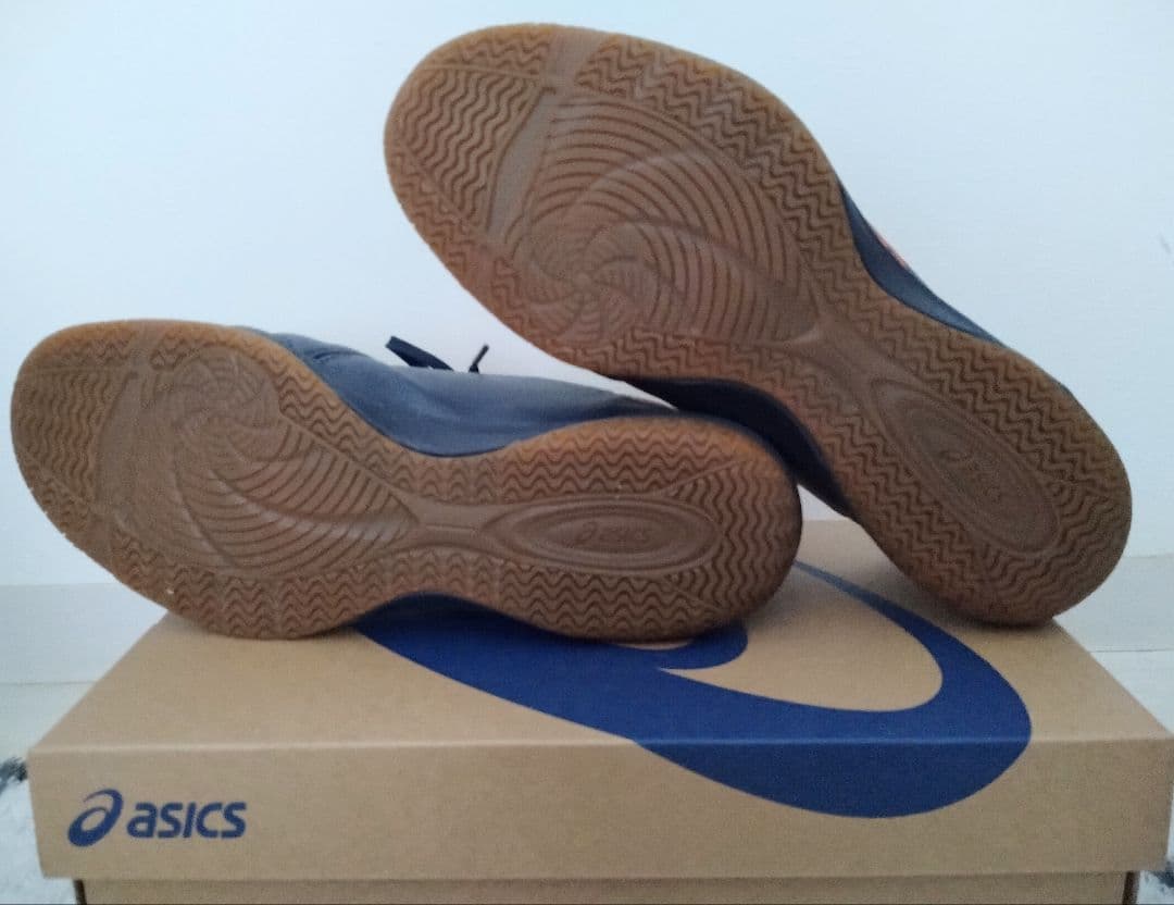 ASICS CALCITRU フットサルシューズ ネイビー/オレンジ