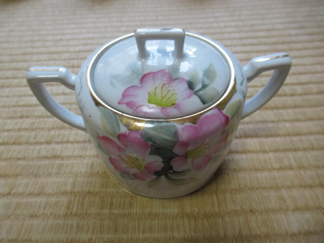 ◆美品 大正時代◆オールドノリタケ アメリカ向け『りんごの花と金彩』ティーセット