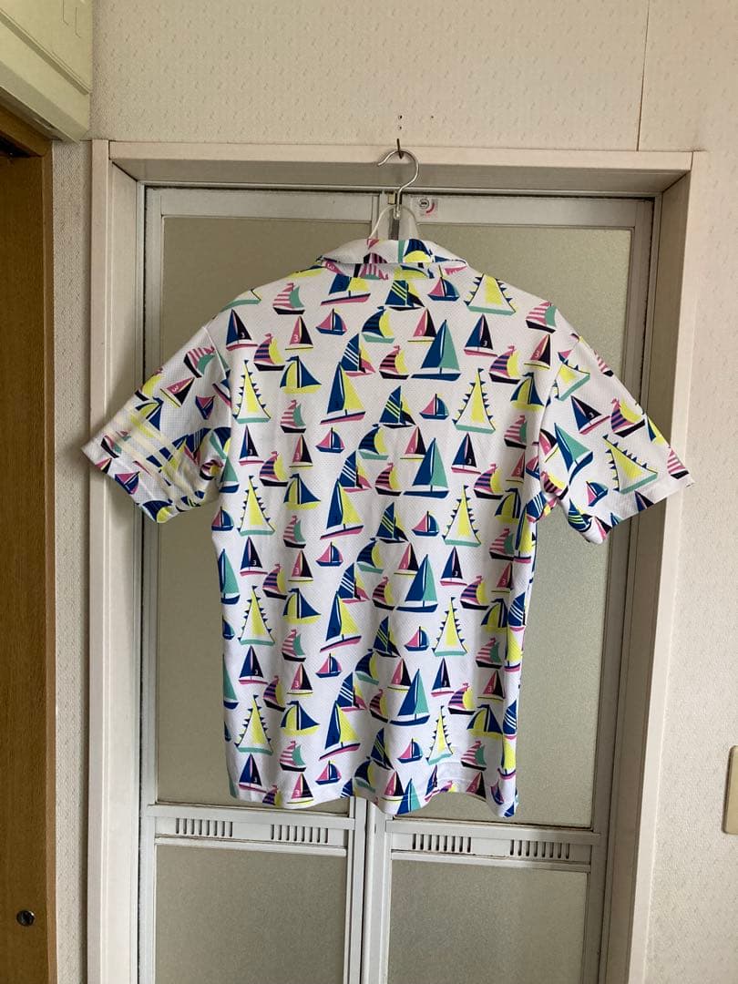 adidas セーリングボート柄 ポロシャツ メンズ Lサイズ
